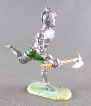 Elastolin 40mm - XV / XVIII Century - Ritters Footed Running with Axe (ref 8933 4)