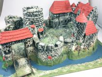 Elastolin 40mm (type) - Middle Age - Castle (middle size) w/1 drawbridge