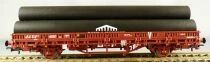 Electrotren 1656K Ho Sncf Flat Wagon Low-Sided 2 Axles Type Ks Loading Tubes Pont &agrave; Mousson Aera V Mint in Box