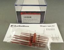 Electrotren 1656K Ho Sncf Flat Wagon Low-Sided 2 Axles Type Ks Loading Tubes Pont &agrave; Mousson Aera V Mint in Box