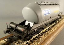 Electrotren 5404K Ho Sncf Wagon Trémie Transport de Ciment EVS Transpul Gris Neuf Boite