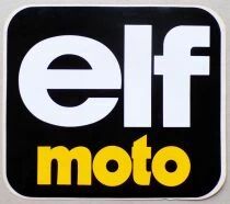 Elf Moto - Moto - Autocollant Vintage 26x23cm
