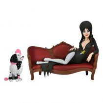 Elvira, Mistress of the Dark - NECA Toont Terror figure - Elvira on couch