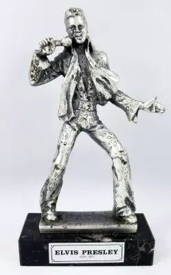 Elvis Presley - 6\  die-cast m�tal statue - Daviland France 1978