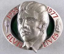 Elvis Presley - Boucle de Ceinture - Buckles of America BA 105 - Elvis Lives 1935-1977
