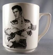 Elvis Presley - Mug C&eacute;ramique Apulum - Noir & Blanc Guitare