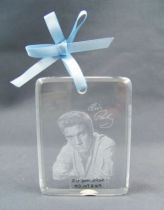 Elvis Presley - Ornement Portrait Gravé sur Verre - American Freetings 2009 02