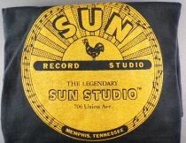 Elvis Presley - T-Shirt Noir Screen Stars Best - Sun Record Studio (Taille XL) Neuf 