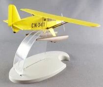 En Avion Tintin - Editions Hachette - 001 L\'hydravion Jaune du Crabe aux Pinces d\'Or sans Figurine