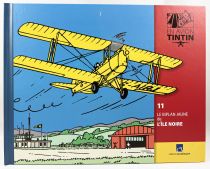 En Avion Tintin - Editions Hachette - 011 Le Biplan jaune de l\'Ile Noire