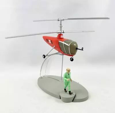 En Avion Tintin - Editions Hachette - 030 L\'H�licopt�re birotor rouge d\'Objectif Lune