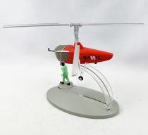En Avion Tintin - Editions Hachette - 030 L\'Hélicoptère birotor rouge d\'Objectif Lune