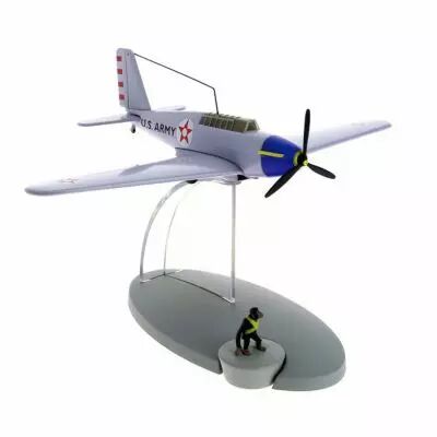 En Avion Tintin - Editions Hachette - 035 L\'Avion de Chasse Am�ricain (Destination New York)