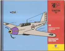 En Avion Tintin - Editions Hachette - 035 L\'Avion de Chasse Américain (Destination New York)