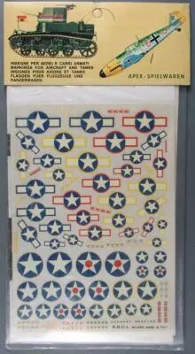 Esci - Planche de D�calcos N�23 - Usa National insignia & Victory Gained 1/72 1/35 - Neuf Blister