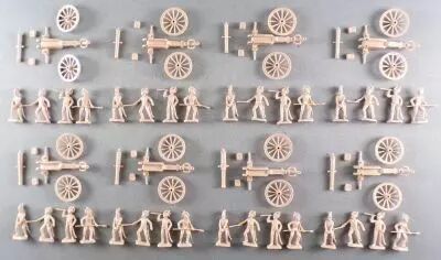 Esci 233 - 1:72 Scale Soldiers - Napoleonic Wars British Artillery - 8 Canons & 32 Servants