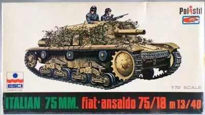 Esci N� 8031 - WW2 Char Fiat-Ansaldo M13/40-75/18 1/72 Neuf Boite