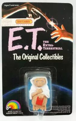 E.T. - LJN 1982 - Figurine PVC - E.T. avec Dict�e Magique (sous blister)