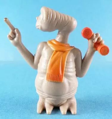 E.T. - LJN 1982 - Figurine PVC - E.T. avec Echarpe (Orange) et T�l�phone