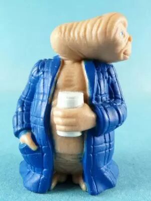 E.T. - LJN 1982 - PVC Figure - E.T with Bathrobe & Beer