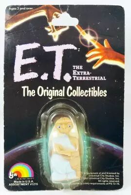 E.T. - LJN 1982 - PVC Figure - E.T with book (on card)