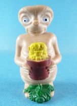 E.T. - LJN 1982 - PVC Figure - E.T with Flowers (Brown Pot)