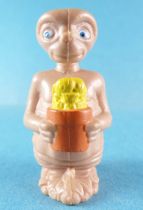 E.T. - LJN 1982 - PVC Figure - E.T with Flowers (Orange Pot)