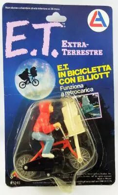 E.T. - LJN Ref 1245 - ET & Elliott on bicycle (on Card)