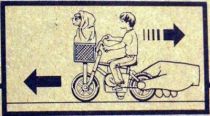E.T. - LJN Ref 1245 - ET & Elliott on bicycle Mint on Card