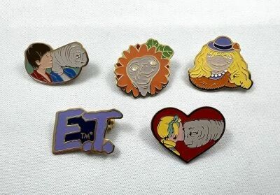 E.T. l\'Extra-Terrestre - Star Power - Lot 5 Broche E.T. vintage 