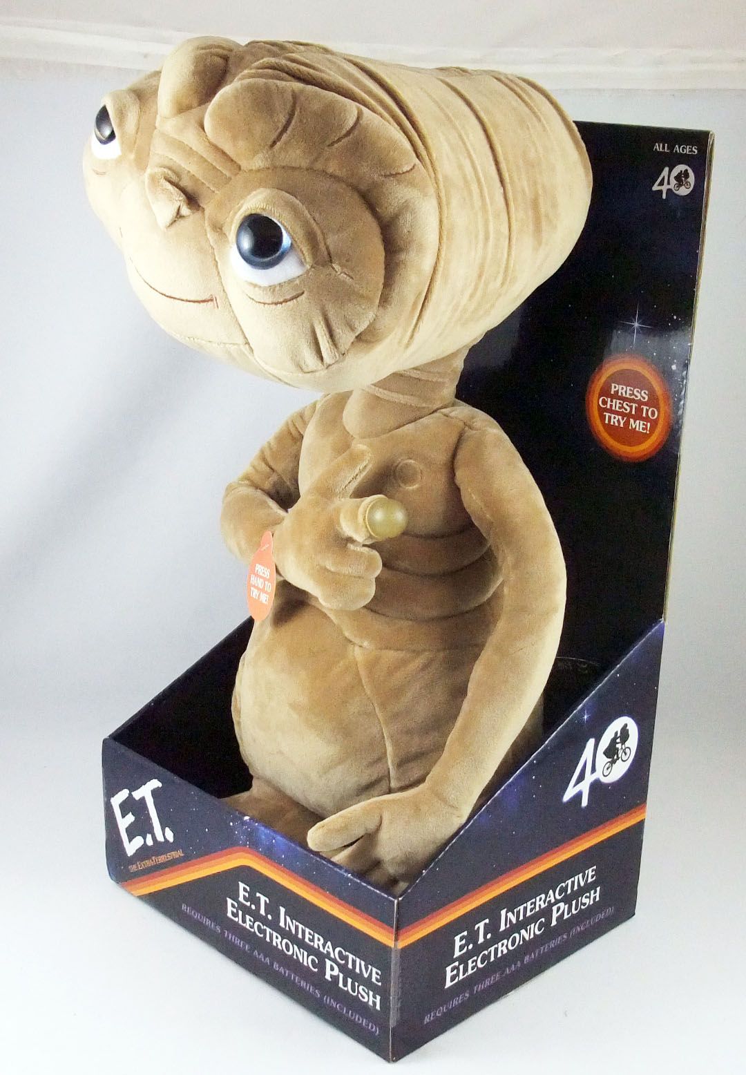 E.T. Figurine en Peluche Interactive avec Son, E.T., l'extra-terrestre