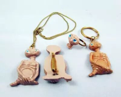 E.T. l\'Extra Terrrestre - Star Power - Ensemble de bijoux : bague, pendentif, broche et porte cl�
