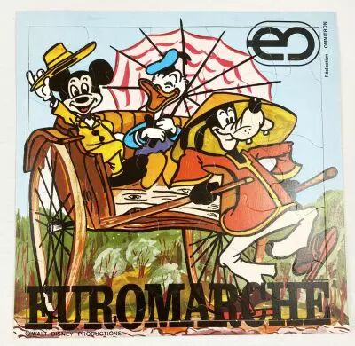 Euromarch� Disney - Promotional Puzzle 21x21cm - Mickey, Donald et Goofy