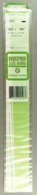 Evergreen Scale Models 103 9 Stripstyrene Strips 0.25 x 1.5 x 350mm
