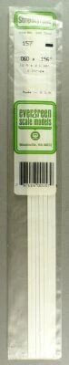 Evergreen Scale Models 157 9 Stripstyrene Strips 1.5 x 4 x 350mm