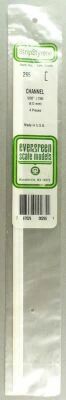 Evergreen Scale Models 265 Stripstyr�ne 4 Profil� en U Plastique Largeur 4mm Longueur 350mm Neuves