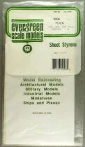 Evergreen Scale Models 9008 Stripstyr&egrave;ne Assortiment 3 Feuilles Cartes Plastique Epaisseur 0.25mm + 0.5 + 1 150x300mm