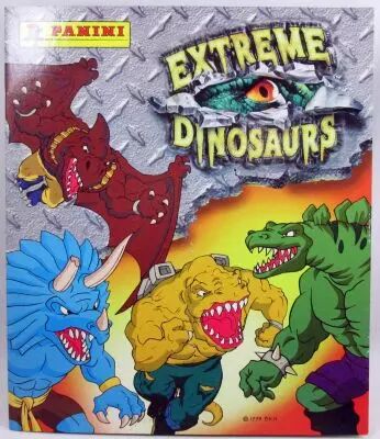 Extreme Dinosaurs - Album Collecteur de vignettes Panini 1998 (vierge)