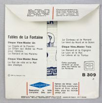 Fables de La Fontaine - View-Master (Sawyer\'s Inc.) - Pochette de 3 disques (21 images stéréo) et Livret