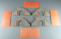 Faller 18 N Scale 4 Tunnel Portals Entrance Exit + Bricks Walls Mint in Box