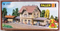 Faller 2107 N Scale Passengers Station with Goods Shed Mint in Box