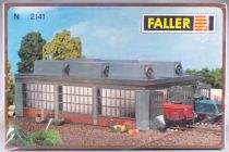 Faller 2141 N Scale Diesel & Electric Engine House 2 Lanes Mint in Box