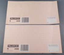 Faller 2559 N Scale 2 x  Sheet Plate Cardboard Brick Stone 25x12.5cm