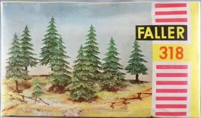 Faller 318 Ho Sncf Assortiment de Sapins � Assembler en Boite