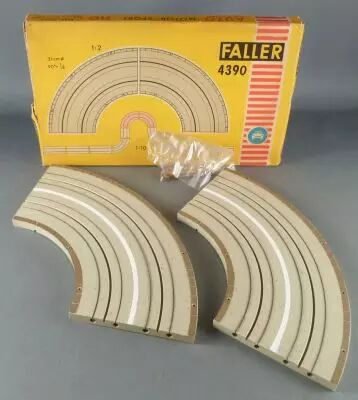 Faller AMS 4390 - 2 Virages 90� Piste Circuit Neuf Boite 1