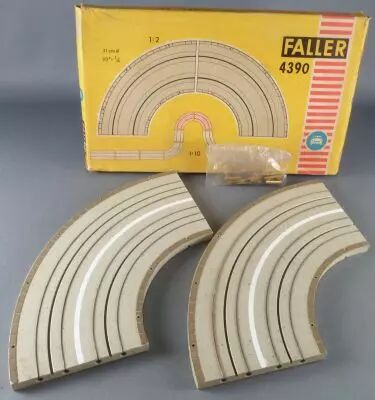 Faller AMS 4390 - 2 Virages 90� Piste Circuit Neuf Boite 2