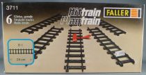 Faller Hittrain Playtrain 3711 6 Straight Tracks 24 cm Mint in Box Playland Autoland E-Train