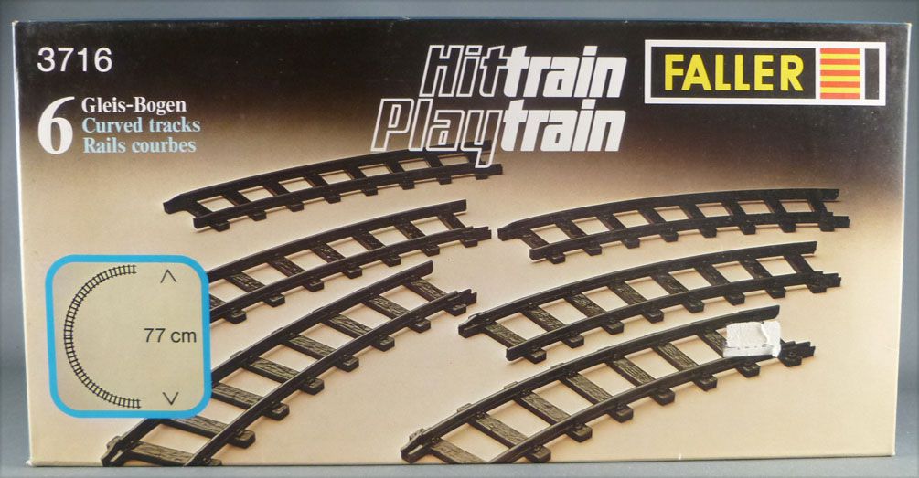 FALLER HIT TRAIN Playtrain 3716 rails 20 X Courbes-Liasse voies piste 0 