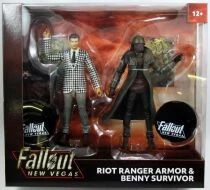 Fallout New Vegas - McFarlane Toys - Riot Ranger Armor & Benny Survivor - Figurines 17cm