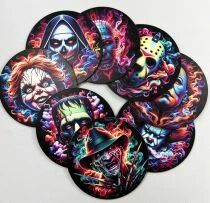 Famous Movie Monsters - Lot de 8 Sous Bocks (Tattoo Art)
